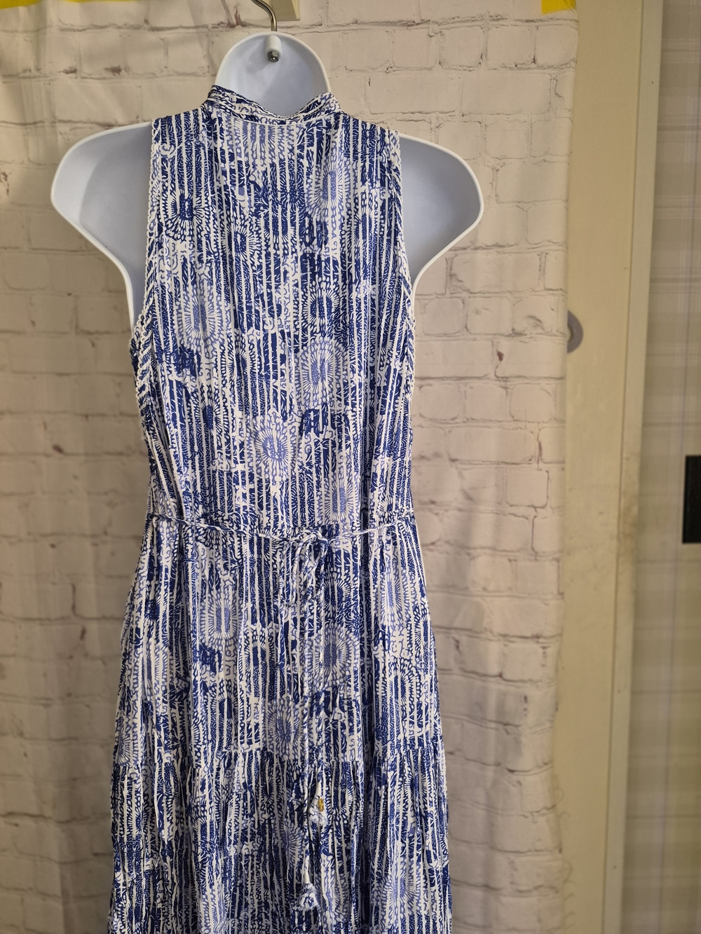 Poupette St Barth "Nana" Maxi Dress in Blue Begonia Size Small Ret.$390 - Picture 7 of 8